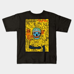 Dive into Mexican Vibes - A MaleMask NFT with MexicanEye Color and BlueItem Kids T-Shirt